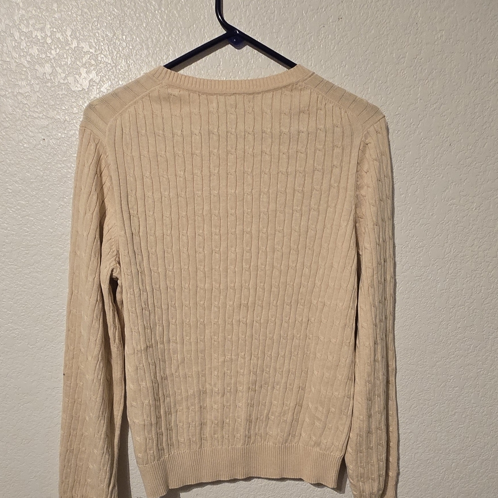 Tommy Hilfiger Beige Cable Knit Sweater - Picture 3 of 10